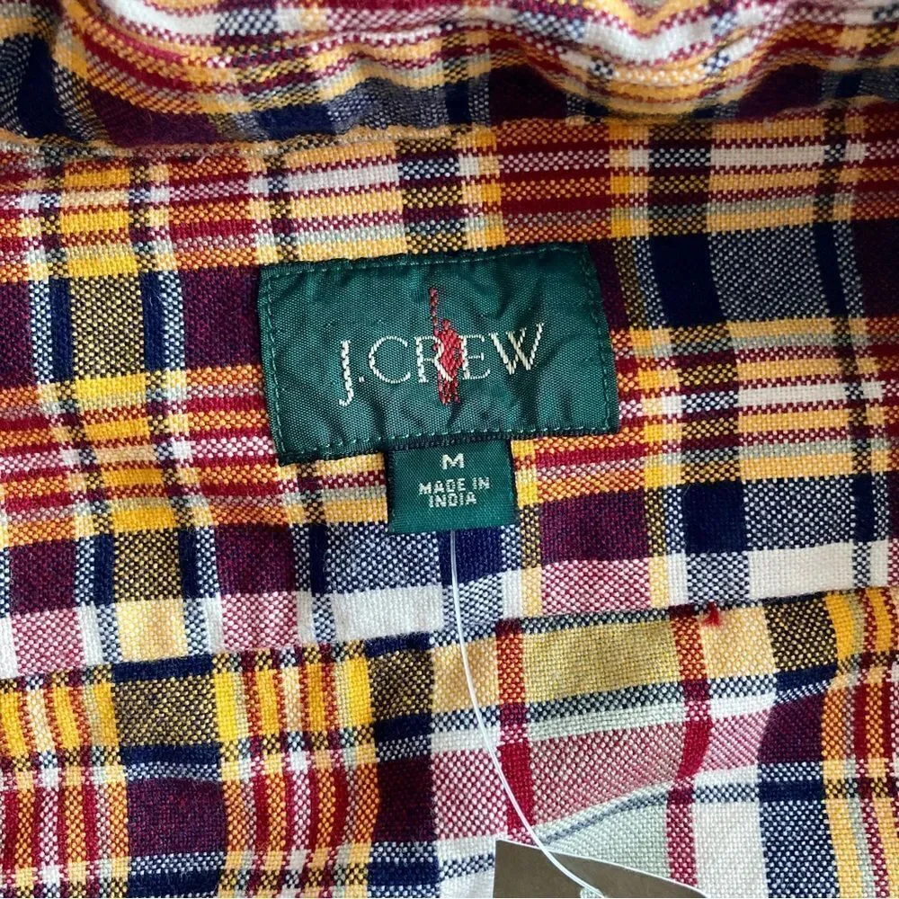 J. Crew Plaid Pullover Shirt